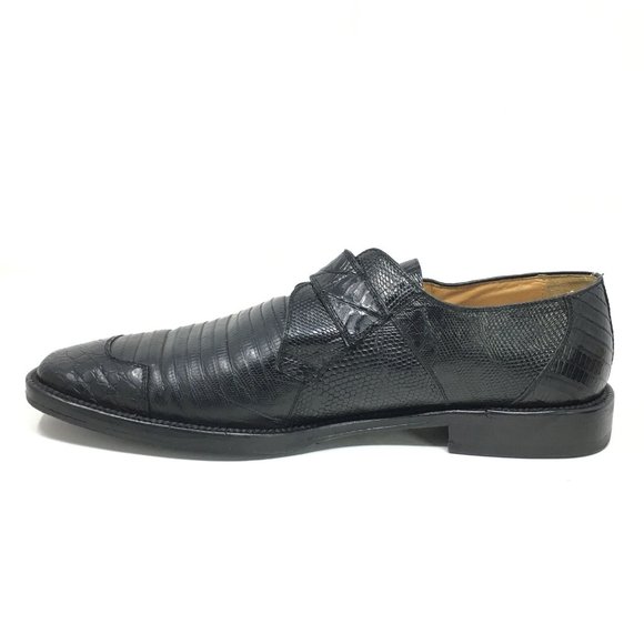 David Eden Loafers Shoes Size 9 Black Croc Liz main image 9